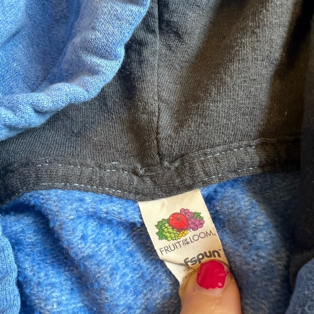 Fruit of the Loom Busch light Blue Graphic Hoodie - Picture 2 of 5